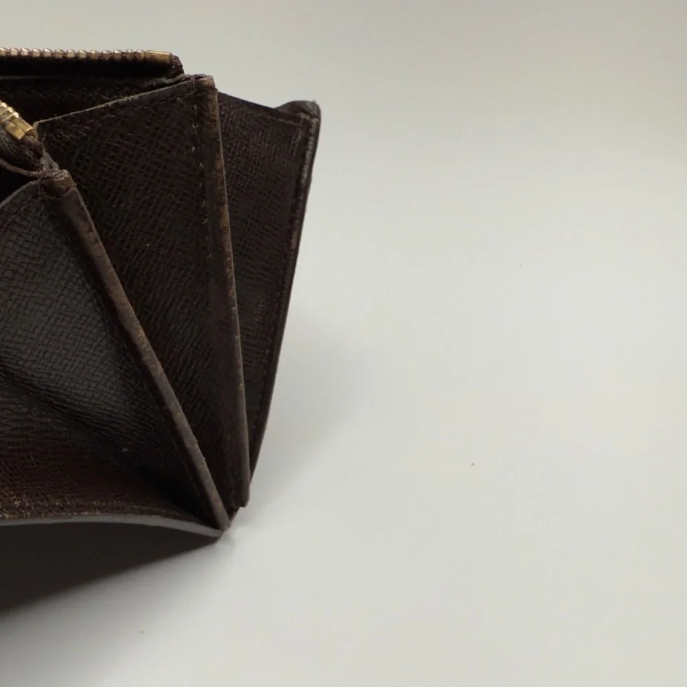 Louis Vuitton Portefeuille Sarah Damier Wallet Ebene Brown | Women’s | Used |
